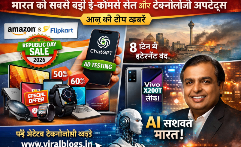 भारत की सबसे बड़ी ई-कॉमर्स सेल और टेक्नोलॉजी अपडेट्स