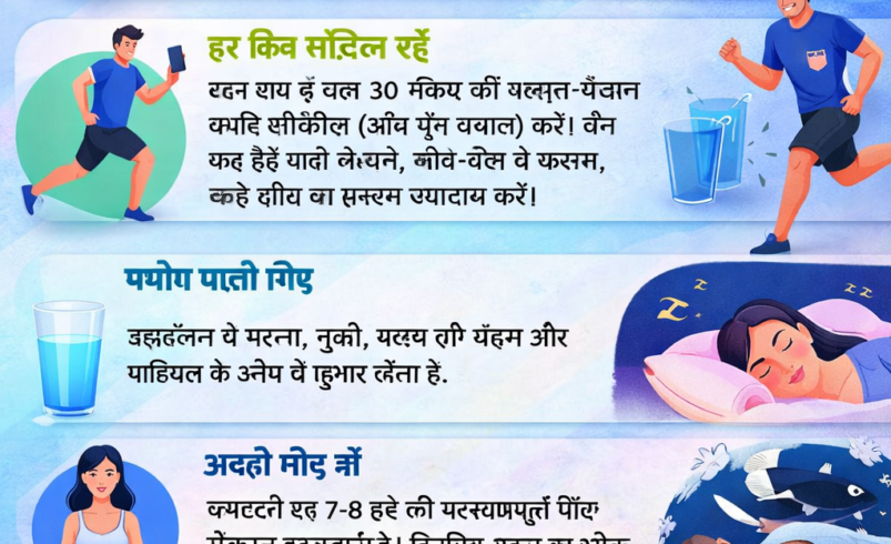 स्वस्थ जीवनशैली अपनाकर रहें फिट: रोज़मर्रा की ज़िंदगी के लिए विशेषज्ञों द्वारा सुझाए गए असरदार हेल्थ टिप्स