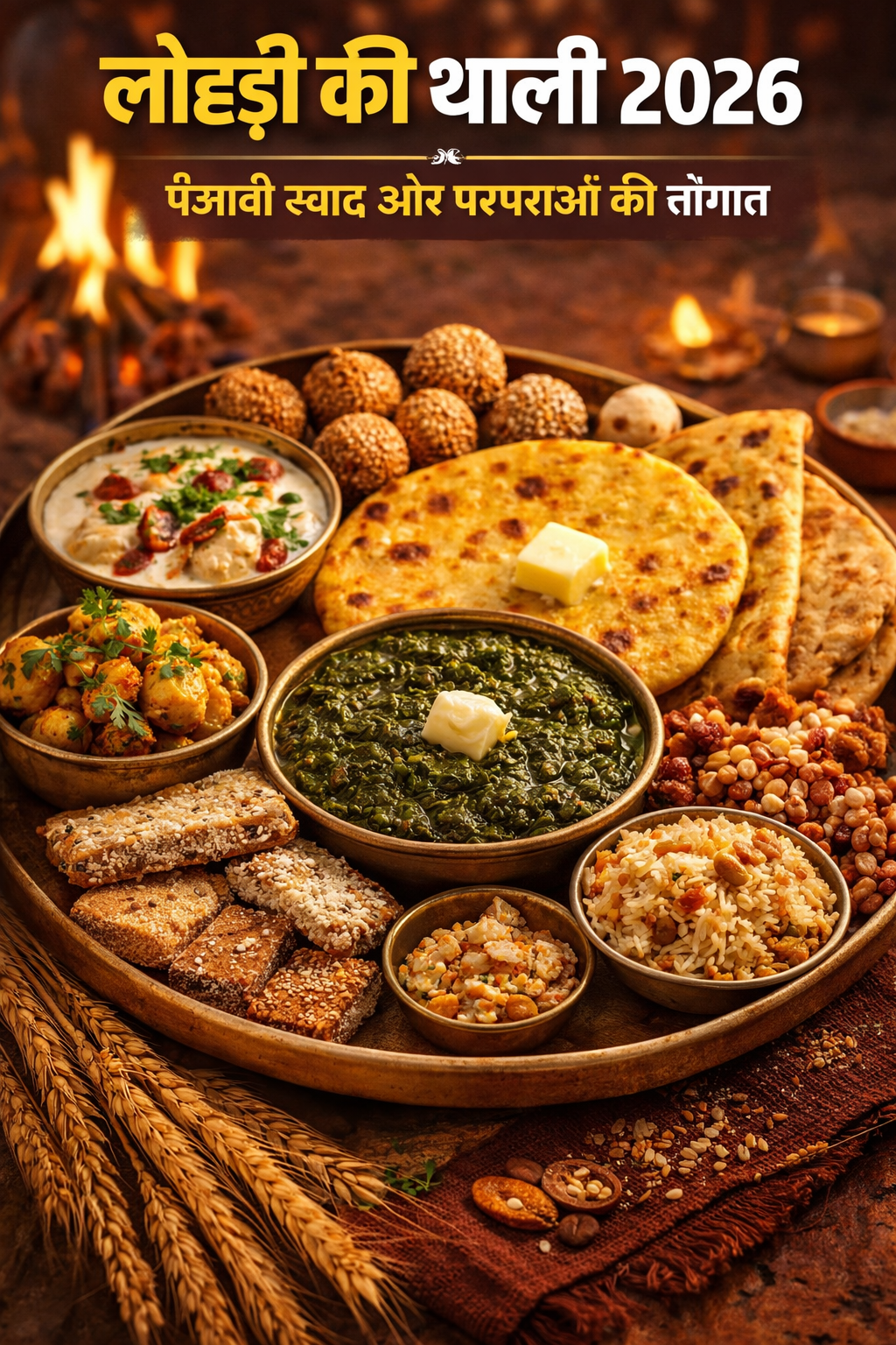 लोहड़ी की थाली 2026: पंजाबी स्वाद, परंपरा और सर्दियों की गर्माहट का उत्सव