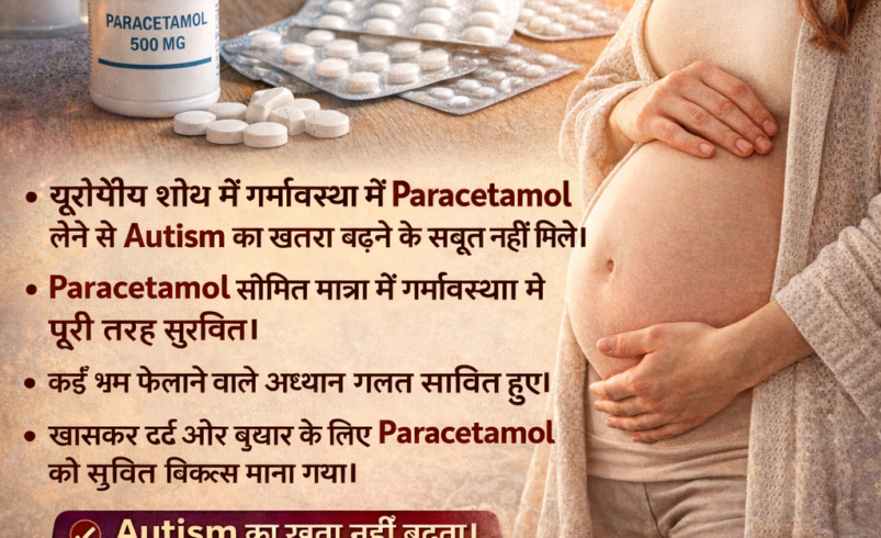 गर्भावस्था में Paracetamol का उपयोग सुरक्षित: यूरोपीय रिसर्च में Autism का खतरा नहीं बढ़ने की पुष्टि